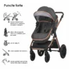 Carucior transformabil 3in1 Coccolle Melora