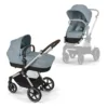 Carucior transformabil Cybex Gold Eos Lux Stormy Blue cu cadru taupe