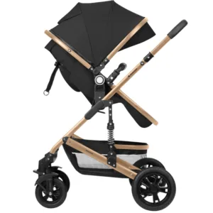 Carucior transformabil KikkaBoo 3in1 Amaia Black 2024 pana la 22kg