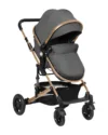 Carucior transformabil KikkaBoo 3in1 Amaia Dark Grey 2024 pana la 22kg
