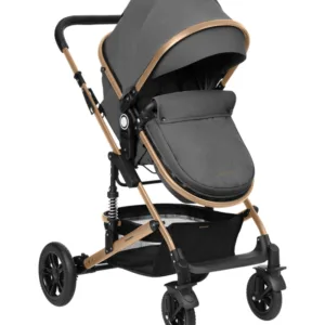 Carucior transformabil KikkaBoo 3in1 Amaia Dark Grey 2024 pana la 22kg