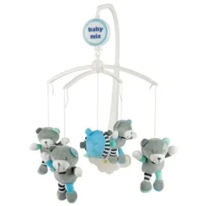 Carusel muzical Baby Mix ursuleti gri