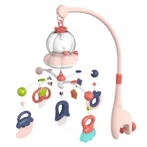 Carusel muzical multifunctional KikkaBoo All in one Pink