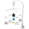 Carusel muzical pentru patut Chipolino Sky cu prindere universala si jucarii detasabile