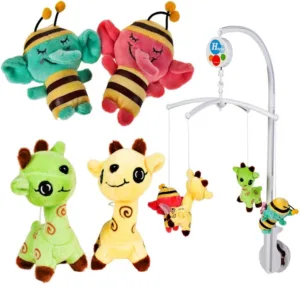 Carusel muzical pentru patut Smiling Animals