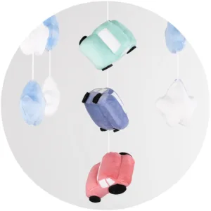 Carusel muzical pentru patut cu proiector Chipolino Cars