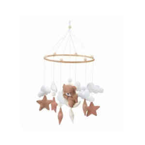 Carusel pentru patut Cullami cadru din lemn circular Teddy