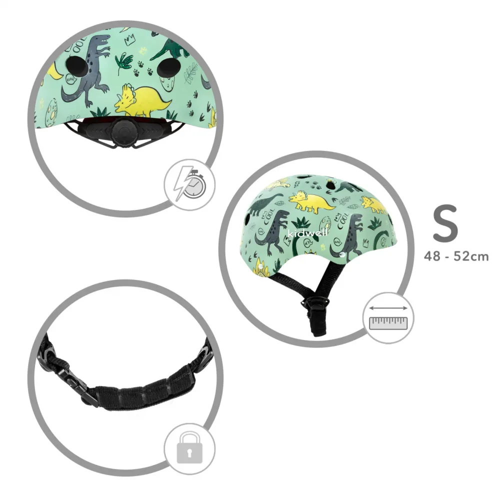 Casca de protectie pentru copii Kidwell Orix Plus Dino