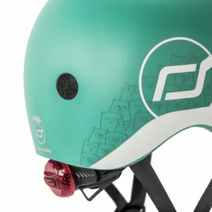Casca de protectie pentru copii sistem de reglare magnetic cu led XXS-S 45-51 cm 1 an+ Forest Reflectorizant Scoot Ride