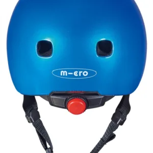 Casca de protectie reglabila Metallic Blue M cu Led