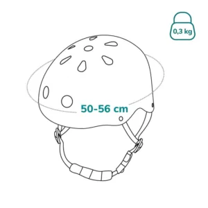 Casca pentru copii Lionelo reglabila 50-56 cm  albastru