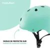 Casca protectie Yvolution 44-52 cm green