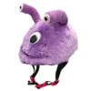 Casca protectie cu animalut de plus K3YRIDERS Monster Eyes Purpy
