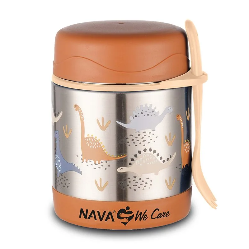 Caserola inox Nava We care Dino Brown 350 ml