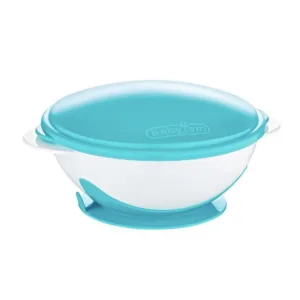 Castron cu ventuza si capac BabyJem Blue