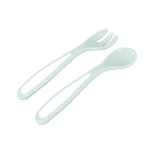 Castron multifunctional cu ventuza si tacamuri incluse 4in1 KikkaBoo Bowl Mint