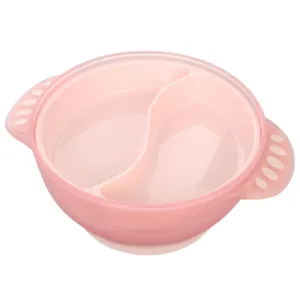 Castron multifunctional cu ventuza si tacamuri incluse 4in1 KikkaBoo Feed-me-up Pink