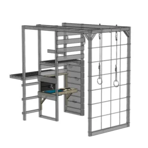 Casuta Nordic Adventure House cu loc de nisip