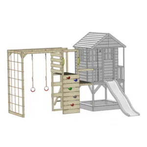 Casuta Nordic Adventure House cu loc pentru nisip