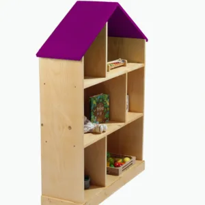 Casuta biblioteca din lemn BookHouse Lollipop Purple 130 x 96 x 30 cm