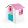 Casuta copii cu usa pentru animale alb - roz