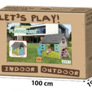 Casuta de joaca bej Dohany pentru copii 106x98x90 cm