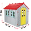 Casuta mare de gradina pentru copii Pilsan My Home Gri 157x133x148 cm