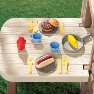 Casuta picnic cu terasa maro