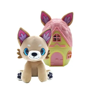 Catelus de plus cu casuta Pup-A-Dorables diverse modele