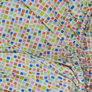 Cearceaf Mozaic KidsDecor cu elastic din bumbac 70 x 140 cm
