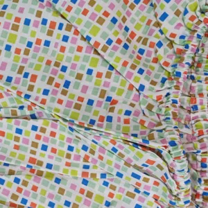 Cearceaf Mozaic patut bebelus 60x85 cm cu elastic din bumbac