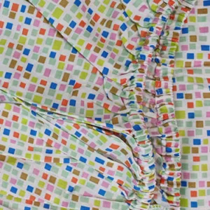 Cearceaf Mozaic patut bebelus 70x110 cm cu elastic din bumbac