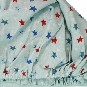 Cearceaf Stelute somnoroase KidsDecor cu elastic din bumbac 70 x 140 cm