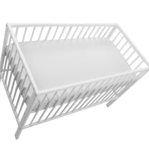 Cearceaf alb din bumbac cu elastic 160x70 cm