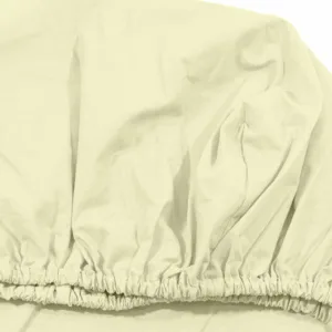 Cearceaf crem KidsDecor cu elastic din bumbac 70 x 140 cm