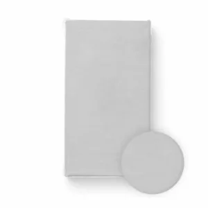 Cearceaf cu elastic Bocioland pentru patut din 100 bumbac jersey 120x60 cm 0 luni+ grey