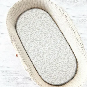 Cearceaf cu elastic MimiNu Premium Meadow pentru patut sau leagan