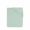 Cearceaf cu elastic MimiNu pentru pat 160x80 cm din terry Cold Mint