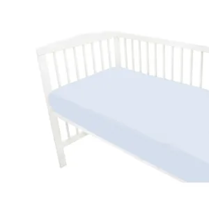 Cearceaf cu elastic MimiNu pentru patut 120x60 cm din bumbac Colectia Royal Blue