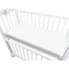 Cearceaf cu elastic MimiNu pentru patut co-sleeper 87 x 51 cm White