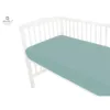 Cearceaf cu elastic Miminu pentru patut 90x40 cm din bumbac Royal Nepal Green