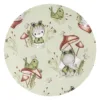 Cearceaf cu elastic Qmini pentru patut co-sleeper Leonie 83 x 50 cm din bumbac Frogs