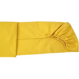 Cearceaf cu elastic din bumbac Mustariu 60x120 cm