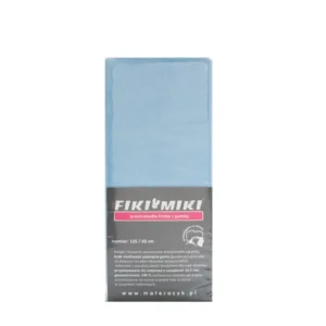 Cearceaf cu elastic din frotir bleu 120x60 cm