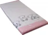 Cearceaf din bumbac cu elastic 120x60 cm Teddy Pink