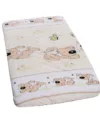 Cearceaf din bumbac cu elastic Puppy Beige 120x60 cm