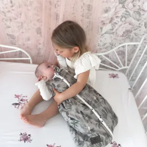 Cearceaf din bumbac pentru patut 120x60 cm Jungle Bird Sleepee