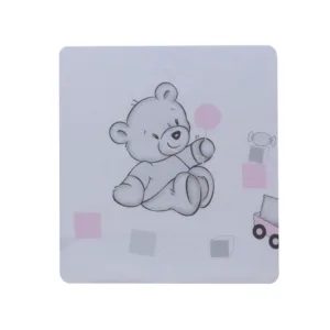 Cearceaf din bumbac pentru saltea 120x60 cm BearsToys Roz Beberoyal