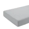 Cearceaf gri KidsDecor cu elastic din bumbac 70 x 120 cm