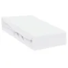 Cearceaf impermeabil cu elastic Qmini pentru patut 120x60 cm din jerseu White